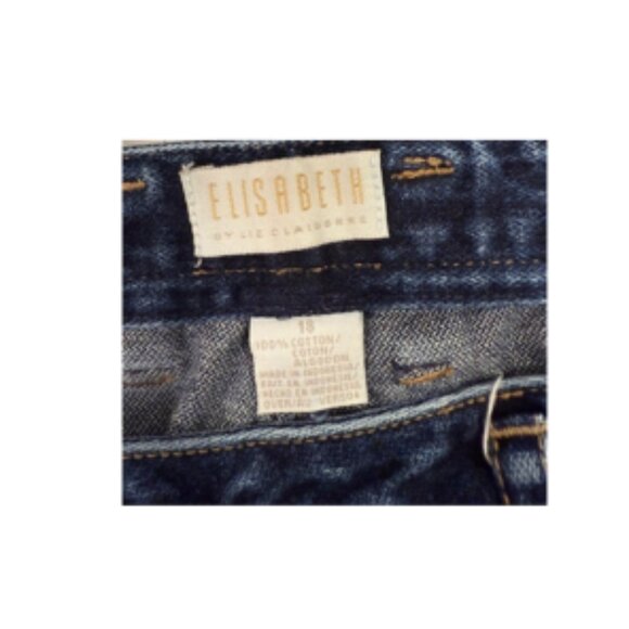 Elizabeth by Liz Claiborne Jeans Women's - Size 18 Dark Wash - Picture 3 of 9